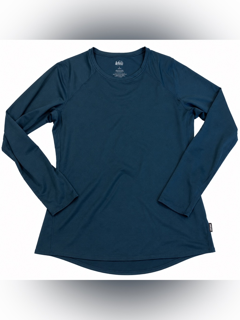 EUC REI Co-op Women’s Large Dark Teal Blue Long Sleeve Performance Hiking Top